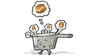 درست کردن قهوه ترک روی گاز بدون قهوه جوش با شیر جوش