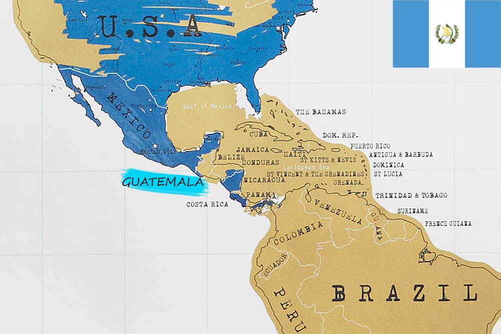 نقشه گواتمالا