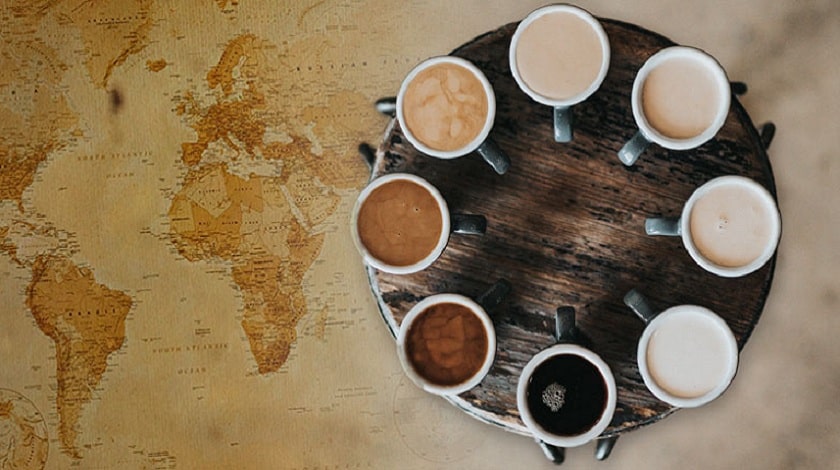 قهوه هایی با ملیت های مختلف