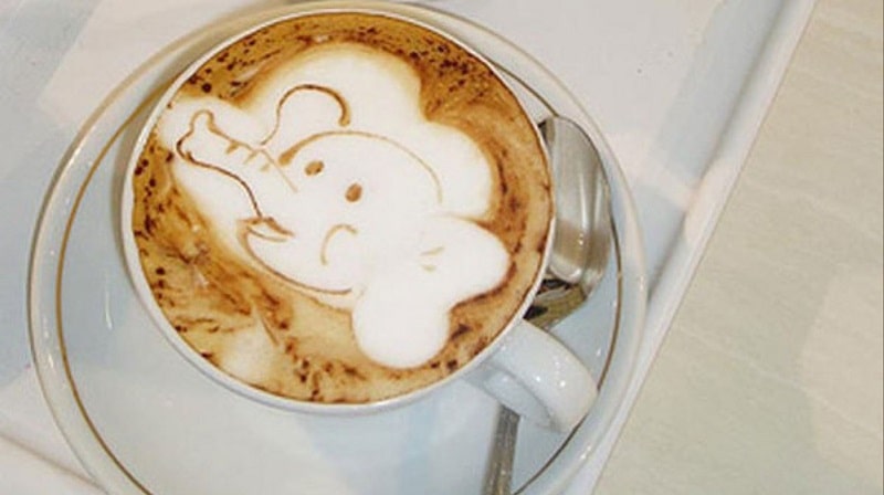 قهوه با طرح فیل