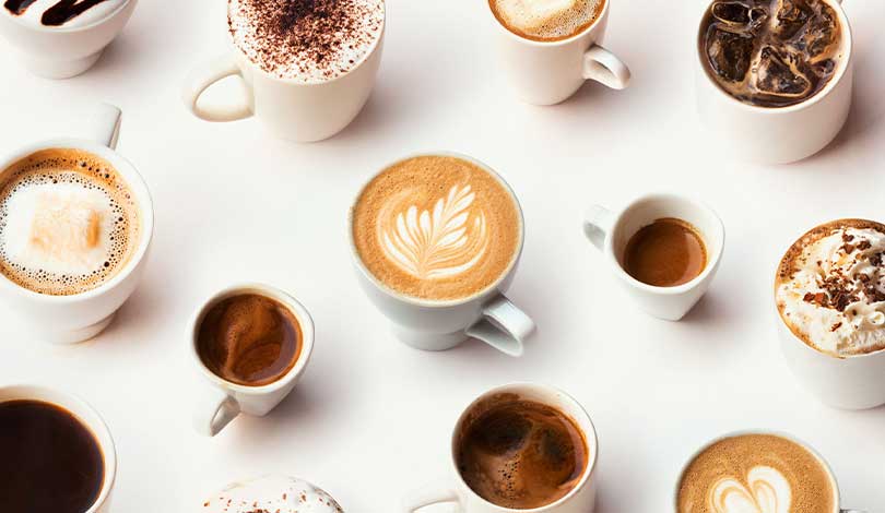 میزان کافئین انواع مختلف قهوه