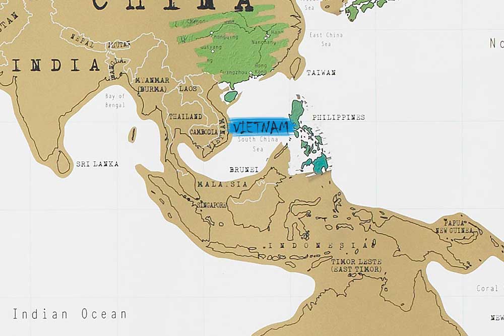 نقشه ویتنام